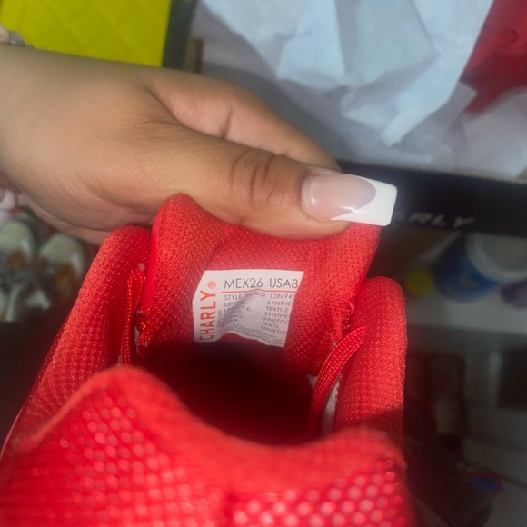 Men's Red Charly Sneakers - Picture 4 of 5